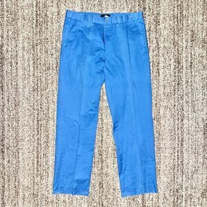 Saks Fifth Avenue Black Label Pleated Dress Pants Blue 36/34